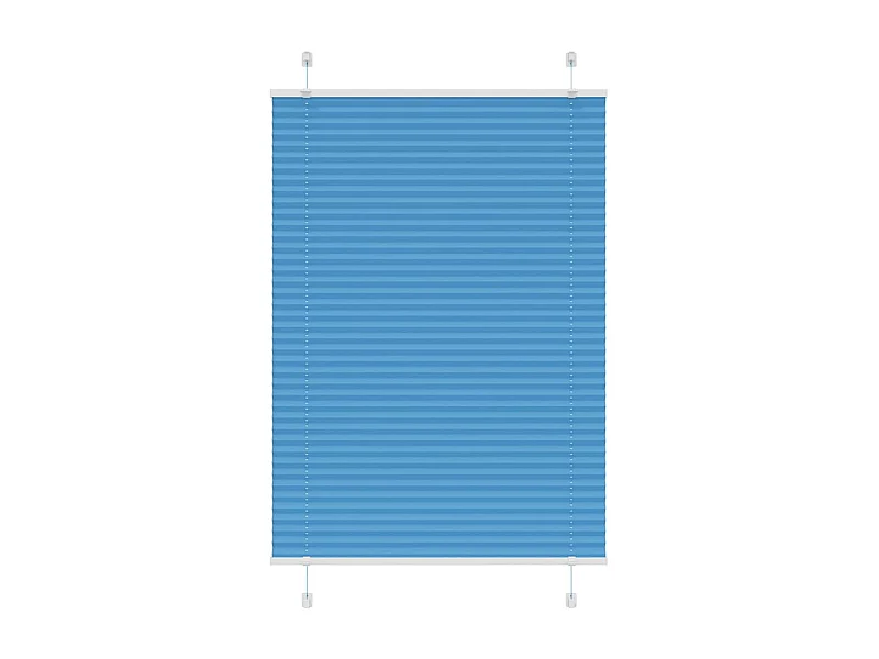 Store plissé bleu 100x150 cm largeur du tissu 99,4cm polyester