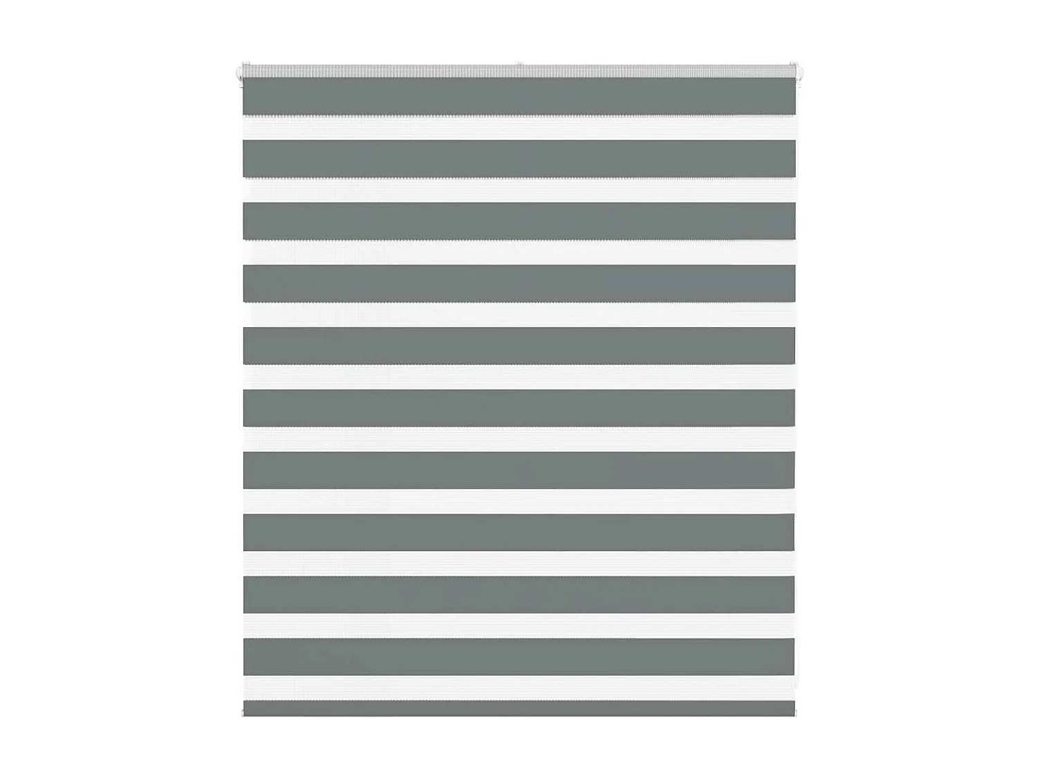 Zebra rolgordijn 135x100 cm stofbreedte 130,9 cm donkergrijs