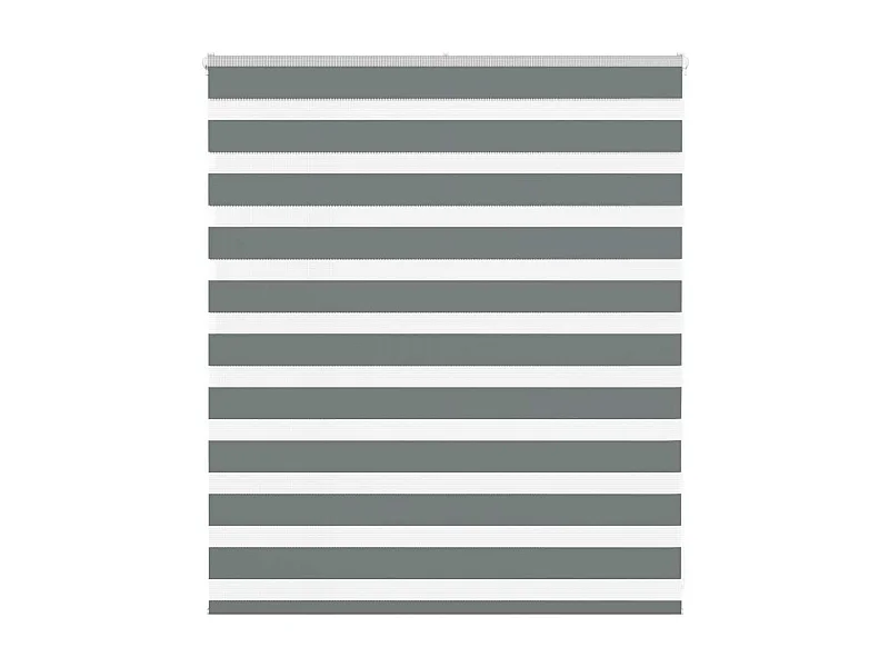 Estor cebra gris oscuro tejido ancho 130,9 cm poliéster