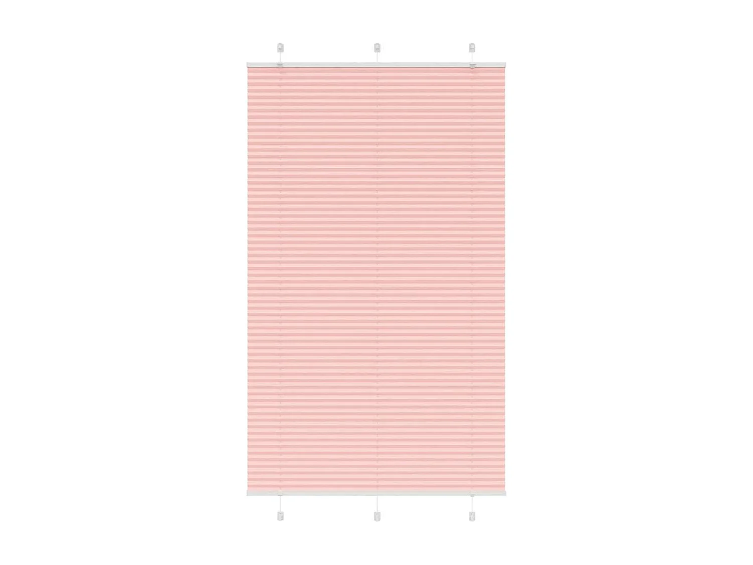 Rosa Plissada Cega 120x200 cm Largura Tecido 119,4cm Poliéster