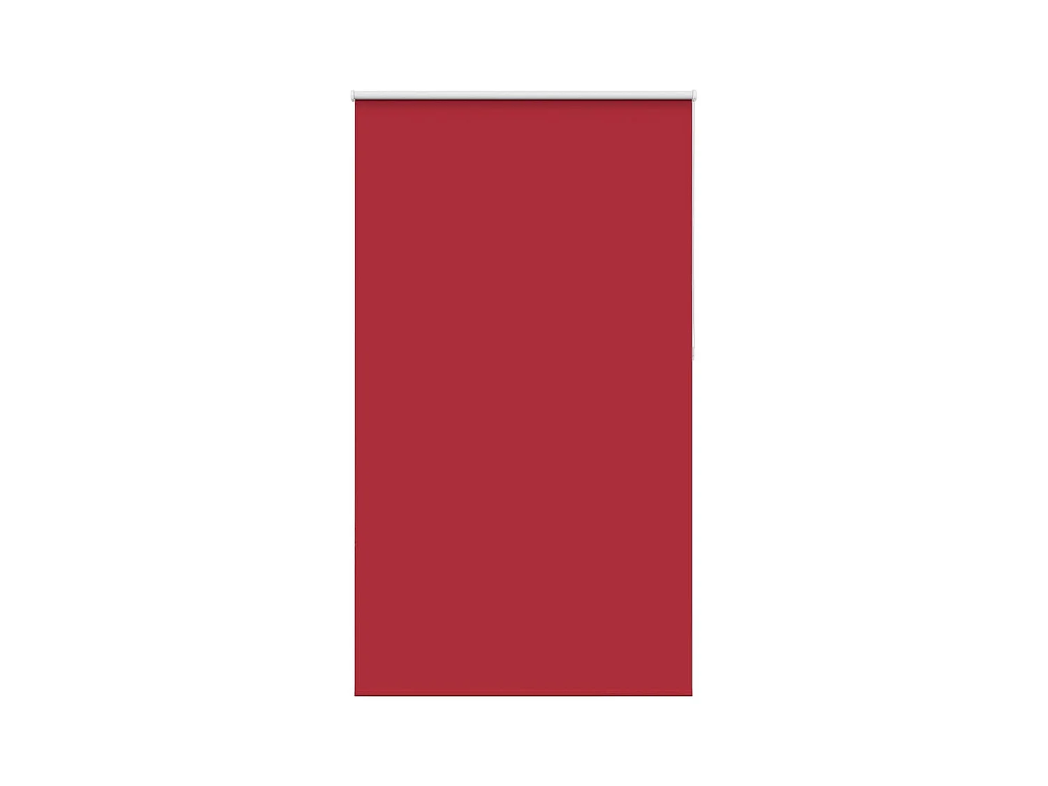 Store enrouleur occultant rouge largeur du tissu 116,6 cm