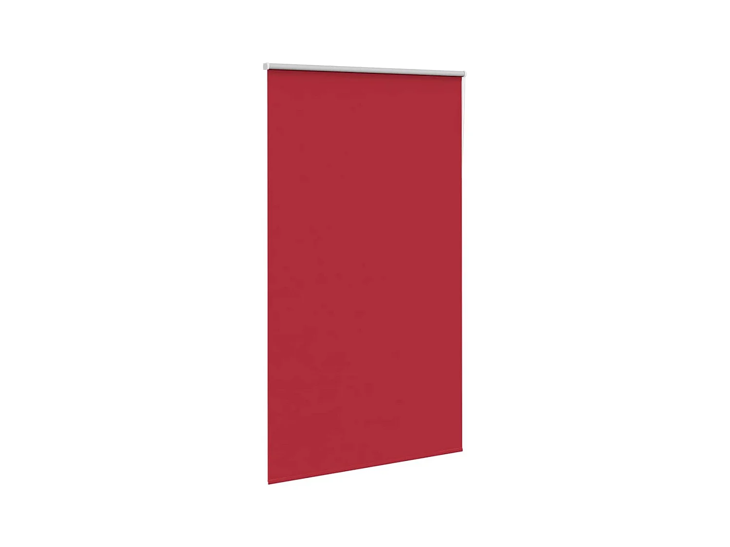 Store enrouleur occultant rouge largeur du tissu 116,6 cm