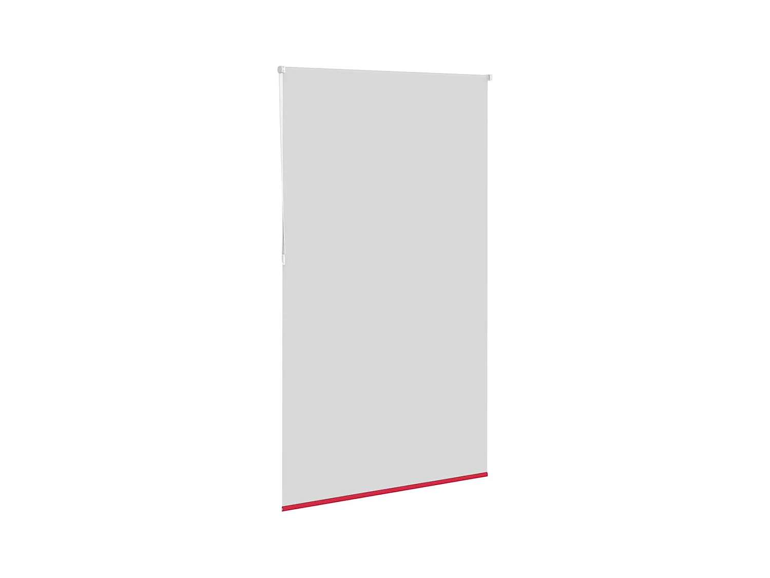 Store enrouleur occultant rouge largeur du tissu 116,6 cm