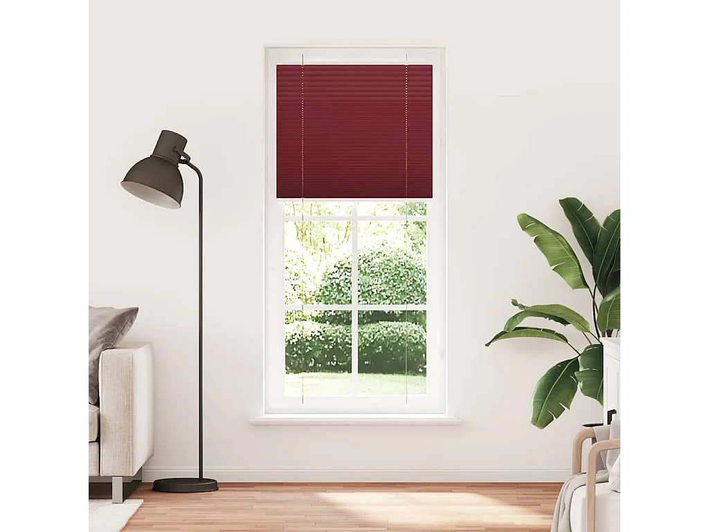 Estor Plisado rojo burdeos 100x200 cm Tela Ancho 99,4 cm