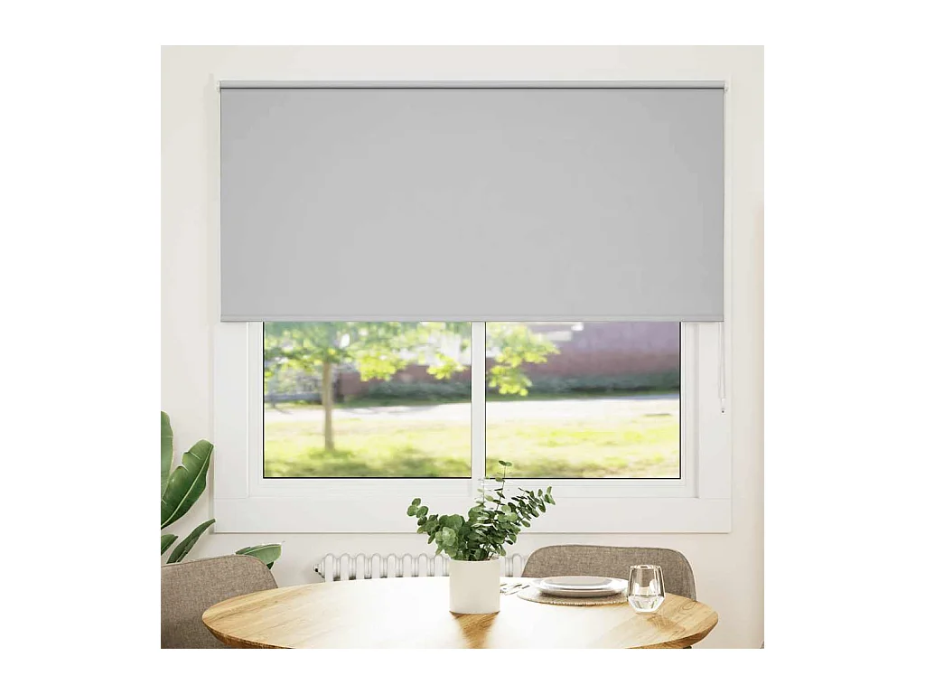 Estor Enrollable Opaco gris claro 165x175 cm Tela Ancho 161,6cm