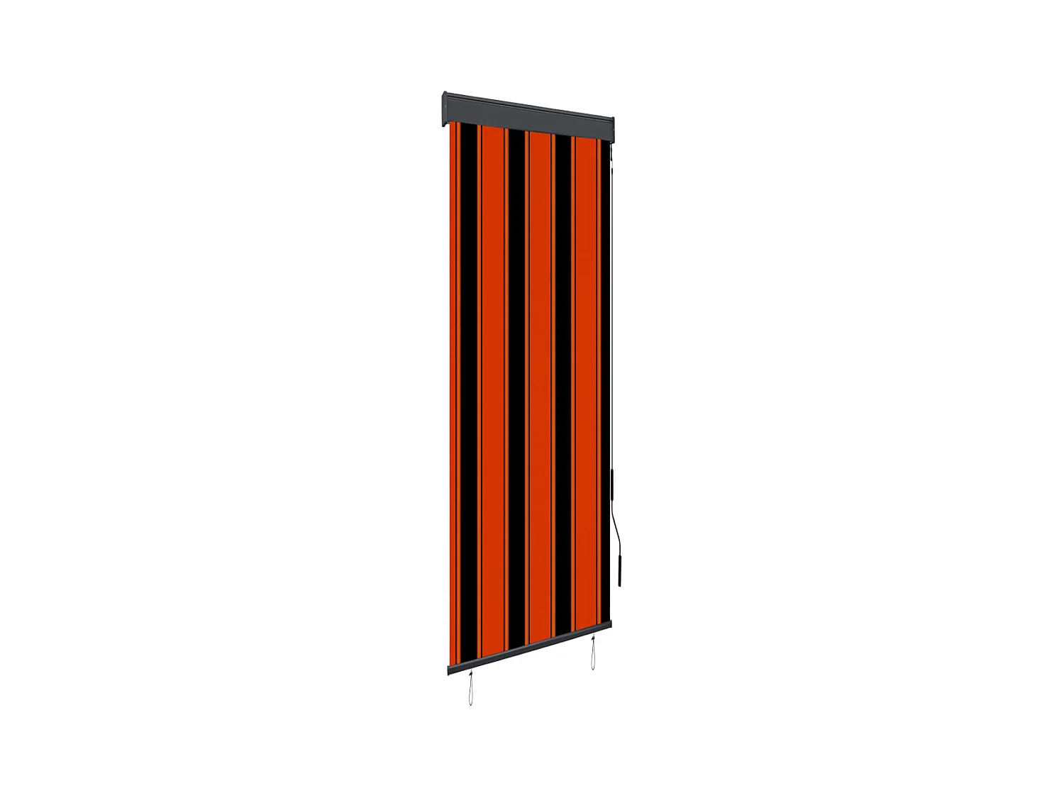 Estore de rolo para exterior 60x250 cm laranja e castanho