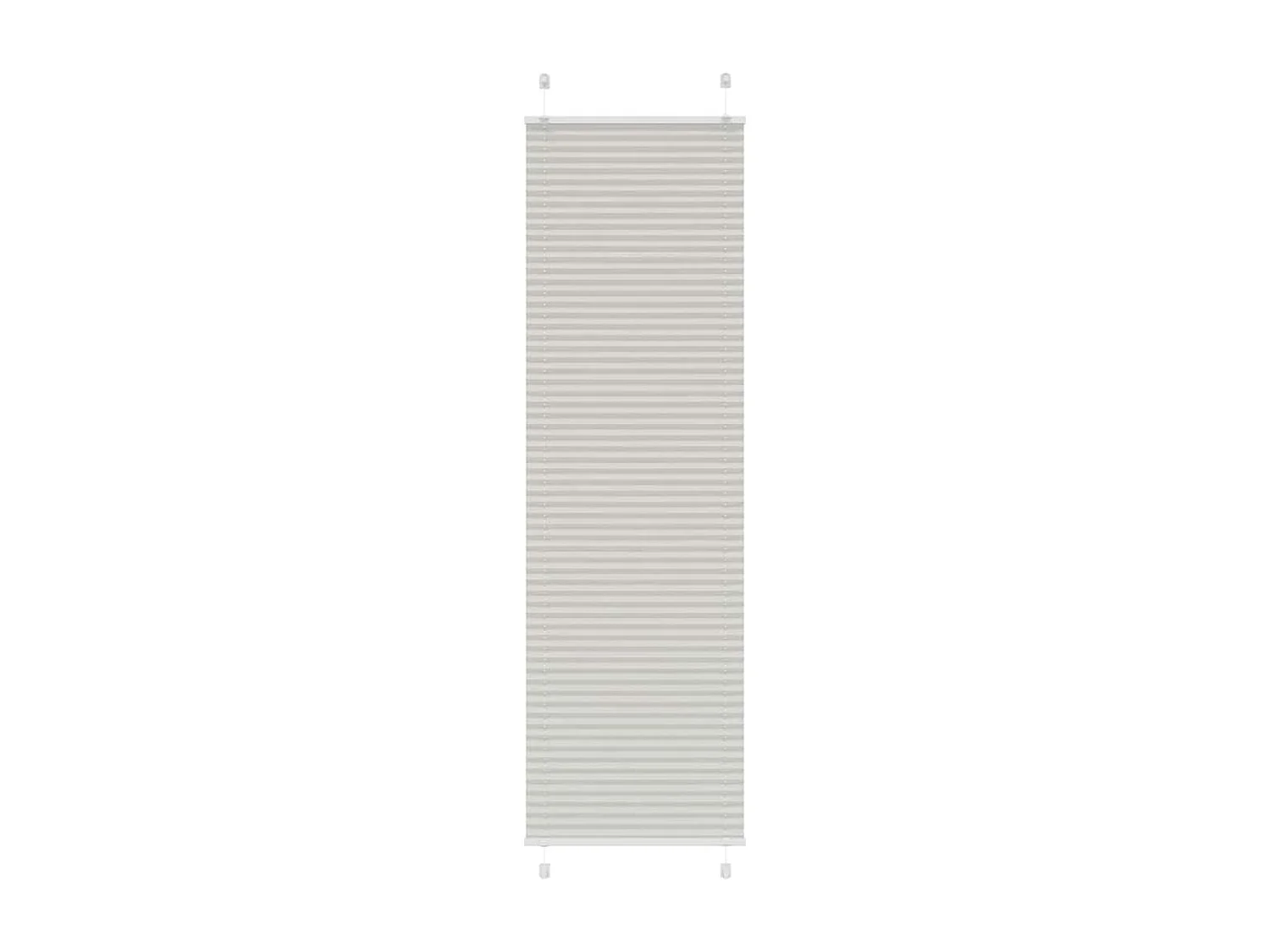 Cinzento Luz Plissada Cega 55x200 cm Largura Tecido 54,4 cm