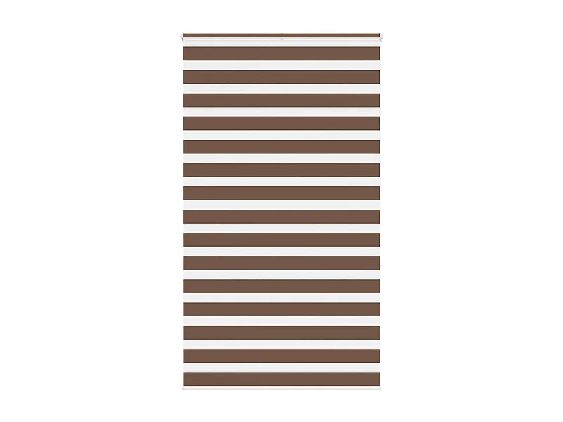Estor cebra marrón 125x200 cm tejido ancho 120,9 cm poliéster