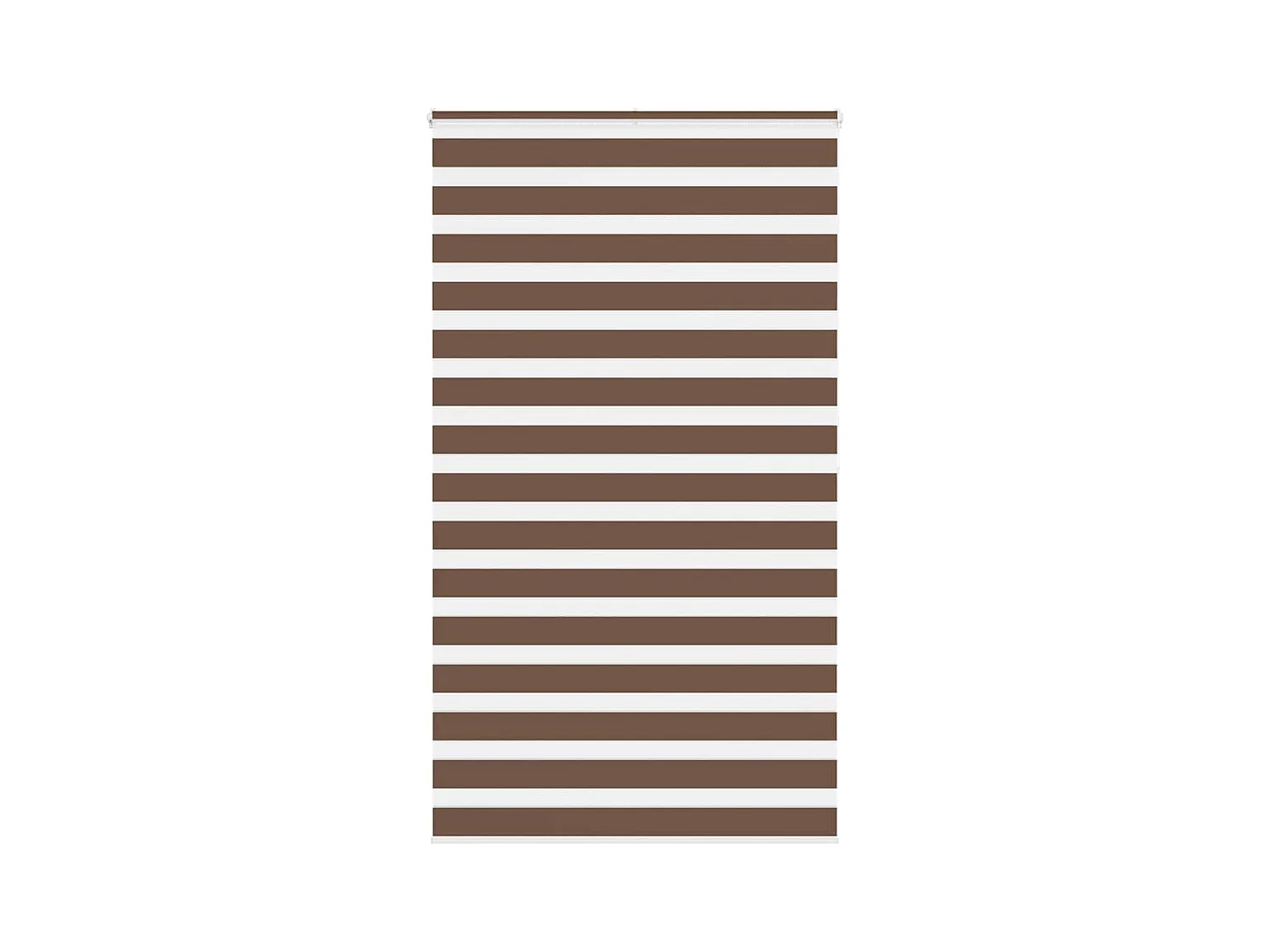 Estor cebra marrón 125x200 cm tejido ancho 120,9 cm poliéster