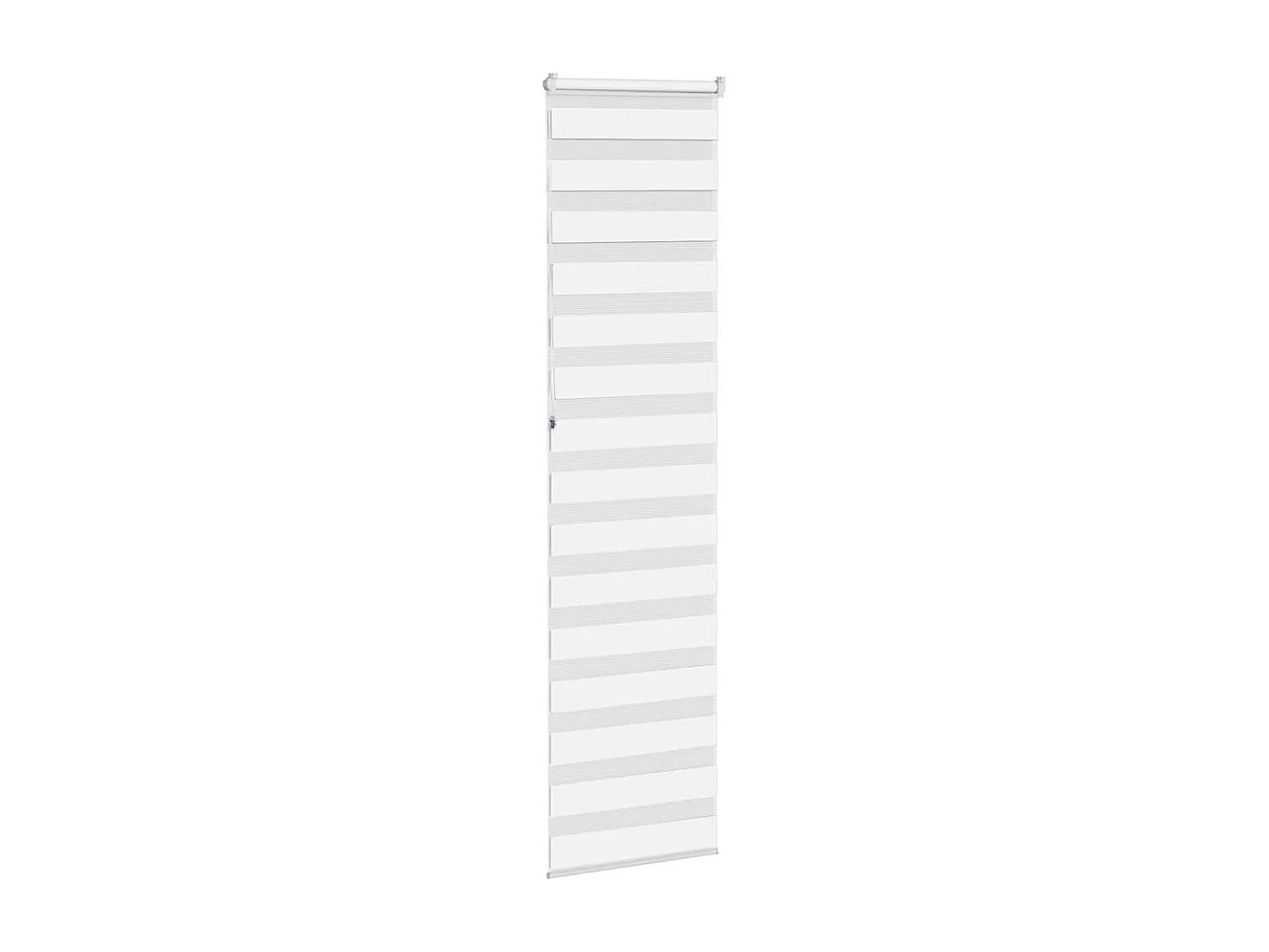 Store zèbre blanc 60x230 cm largeur du tissu 55,9 cm polyester