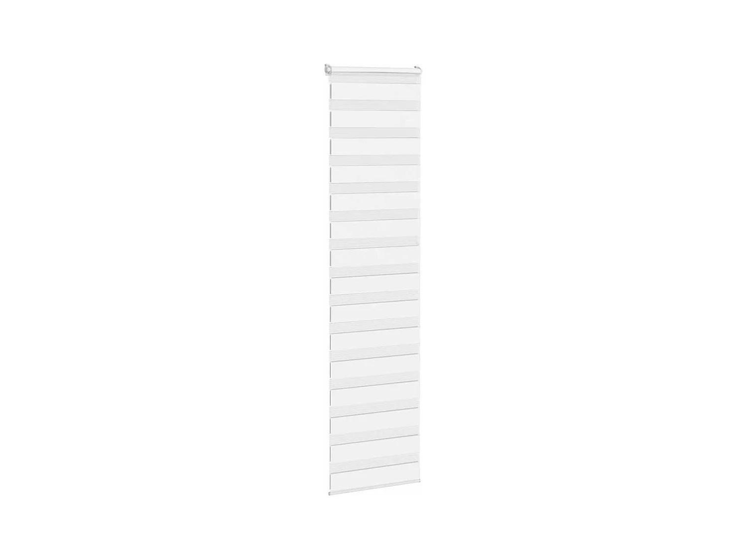 Store zèbre blanc 60x230 cm largeur du tissu 55,9 cm polyester