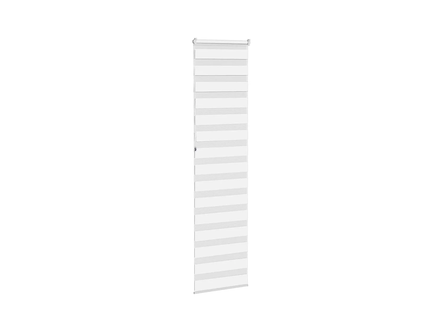 Store zèbre blanc 60x230 cm largeur du tissu 55,9 cm polyester