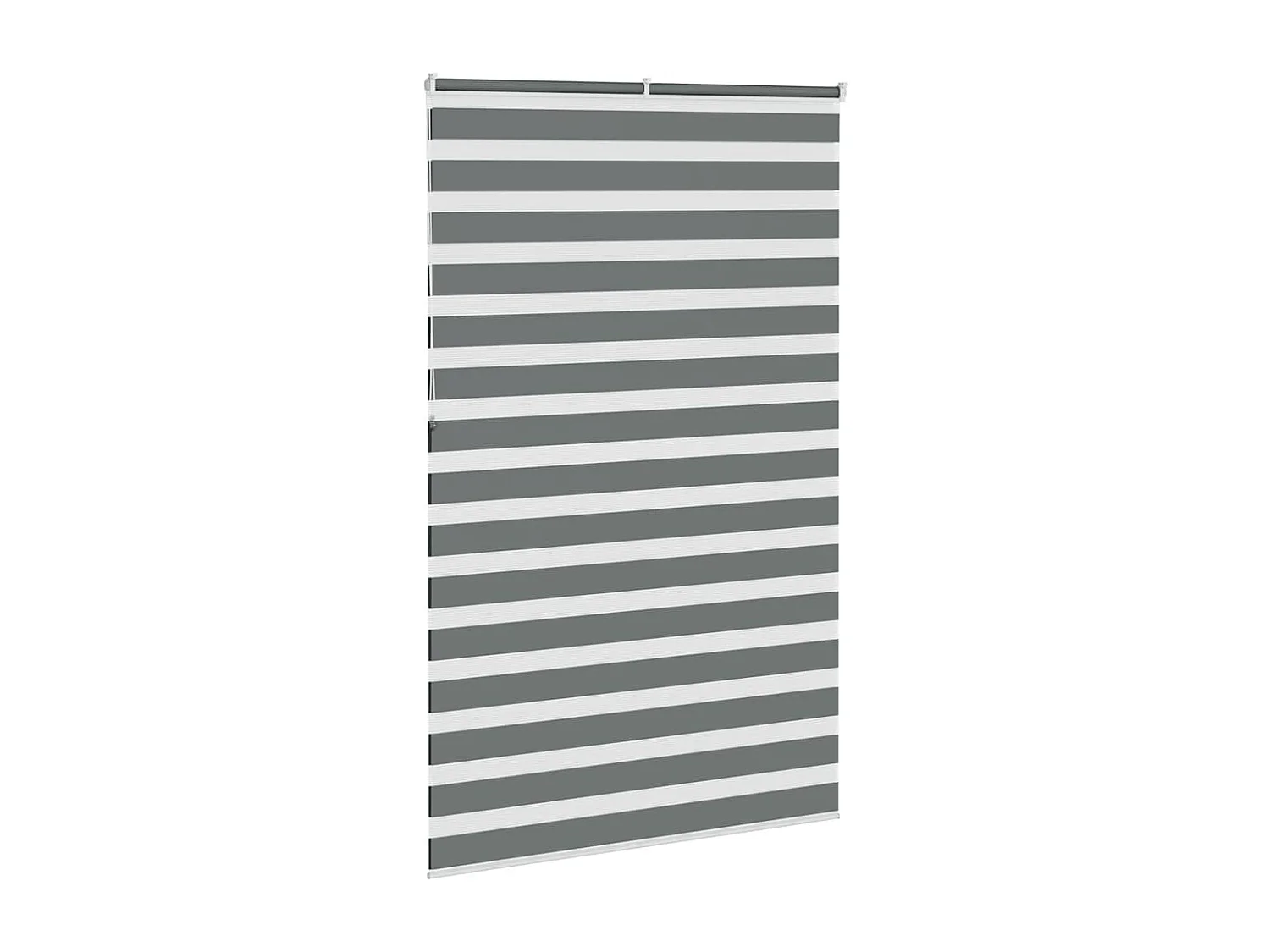 Store zèbre gris foncé largeur du tissu 140,9 cm polyester