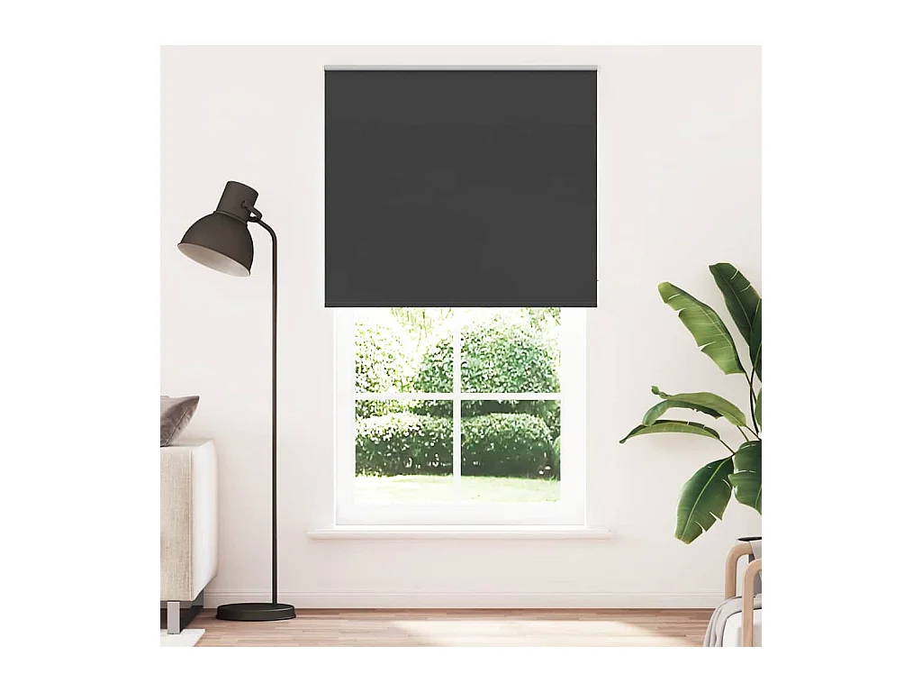 Estor Enrollable Opaco negro 140x210 cm Tela Ancho 136,6 cm