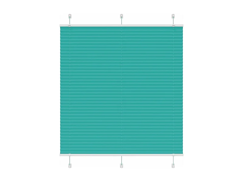 Estor Plisado verde petróleo 120x100 cm Tela Ancho 119,4 cm