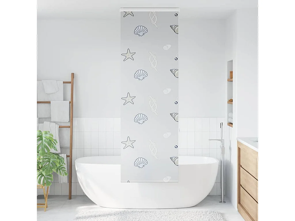 Doucherolgordijn met cassette 80x240 cm stofbreedte 76 cm