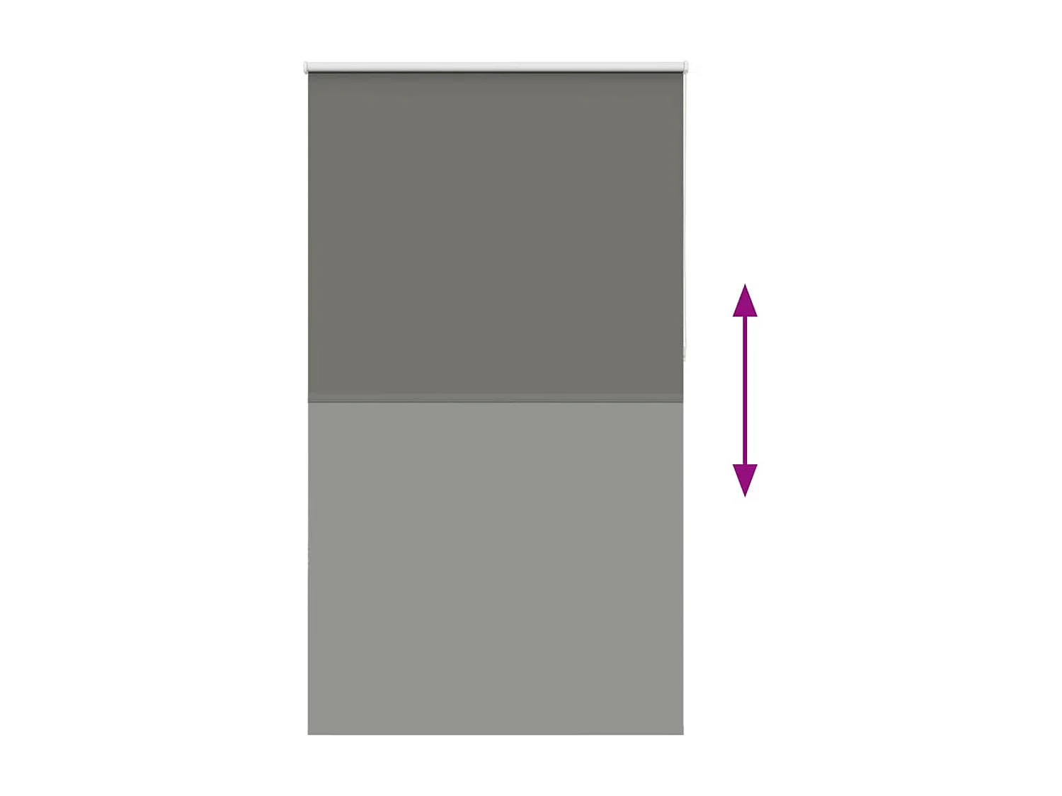 Estor Enrollable Opaco gris 140x230 cm Tela Ancho 136,6 cm