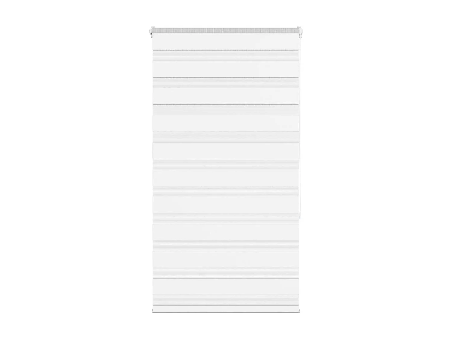 Store zèbre blanc 75x150 cm largeur du tissu 70,9 cm polyester