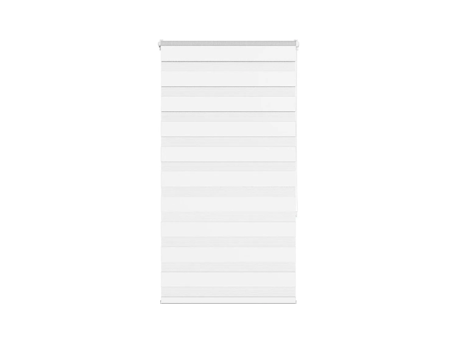 Store zèbre blanc 75x150 cm largeur du tissu 70,9 cm polyester