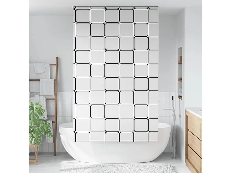 Doucherolgordijn 120x240 cm stofbreedte 116 cm