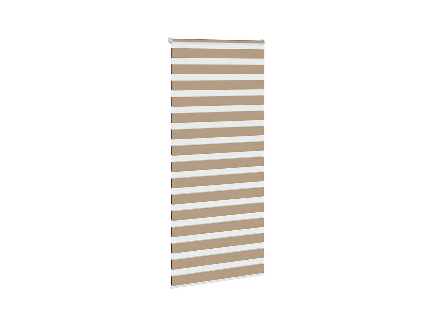 Store zèbre marron sable largeur du tissu 110,9 cm polyester