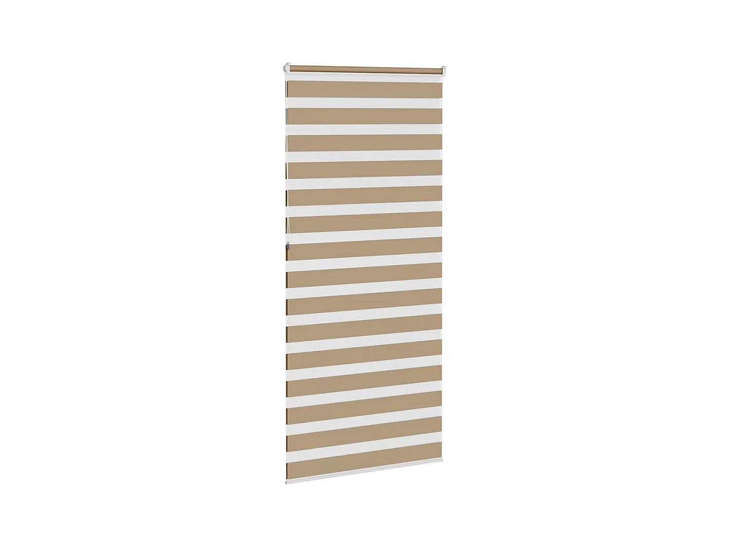Store zèbre marron sable largeur du tissu 110,9 cm polyester