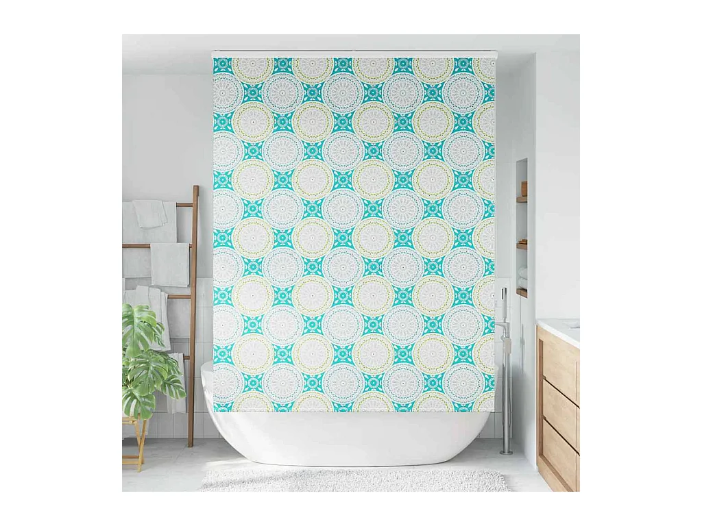 Store enrouleur de douche avec cassette largeur du tissu 156 cm