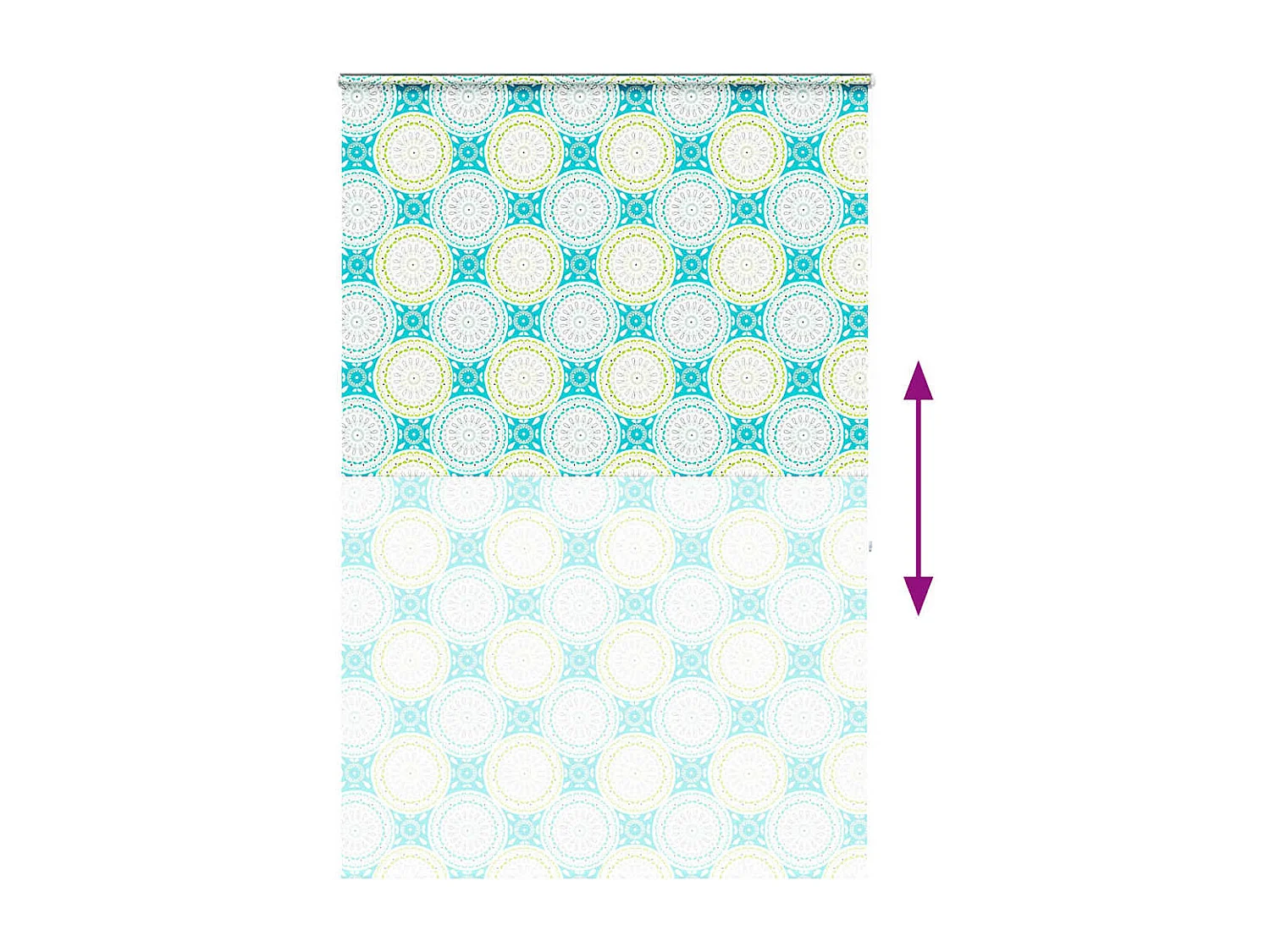 Store enrouleur de douche avec cassette largeur du tissu 156 cm