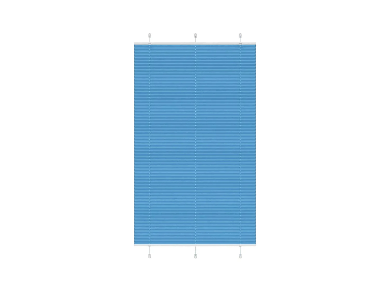 Store plissé bleu 115x200 cm largeur du tissu 114,4cm polyester