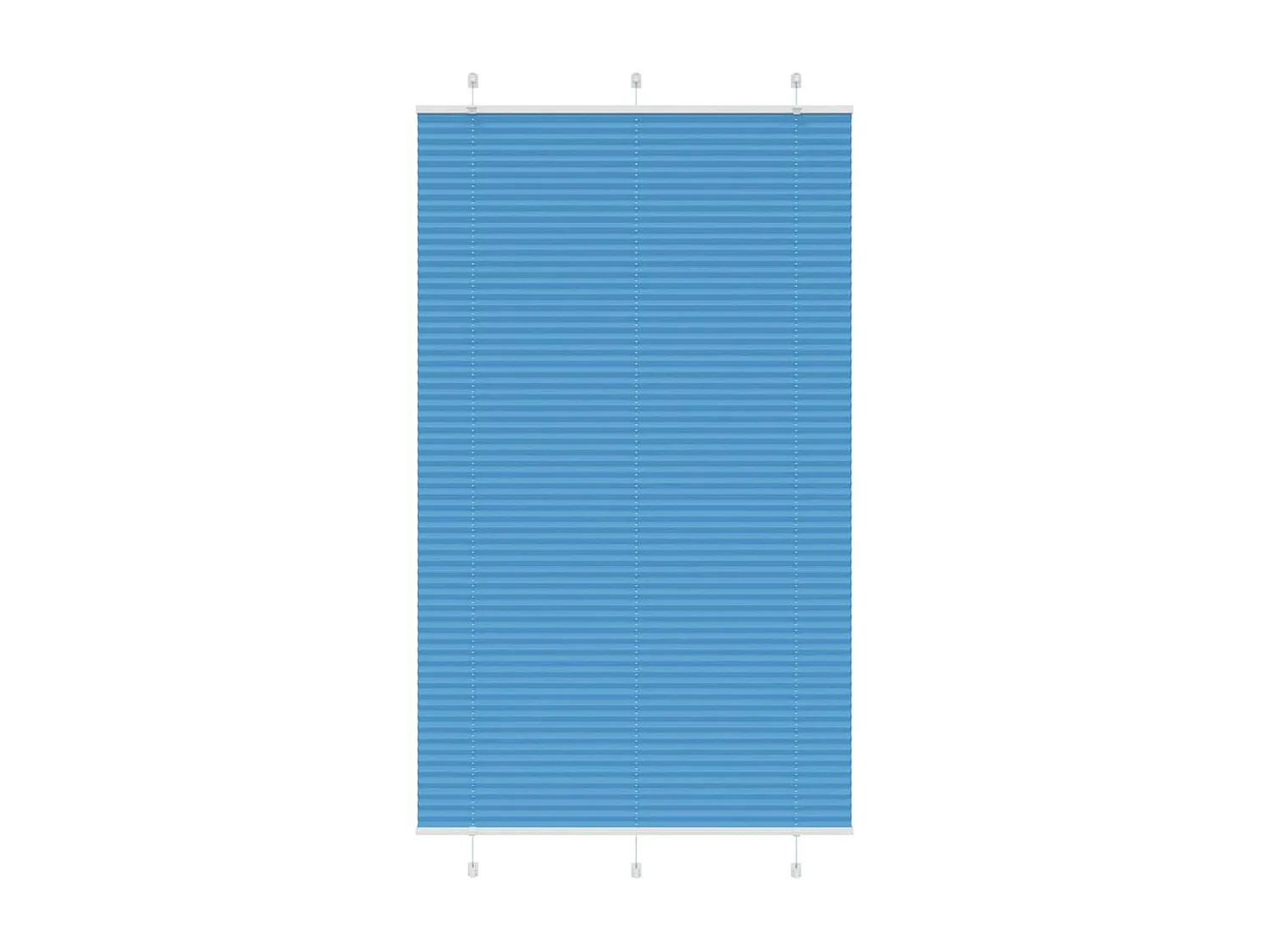 Estor Plisado azul 115x200 cm Tela Ancho 114,4 cm Poliéster