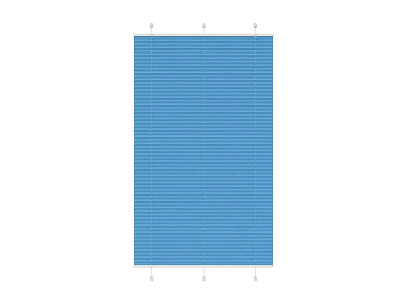 Plissado Cego Azul 115x200 cm Largura Tecido 114,4 cm Poliéster