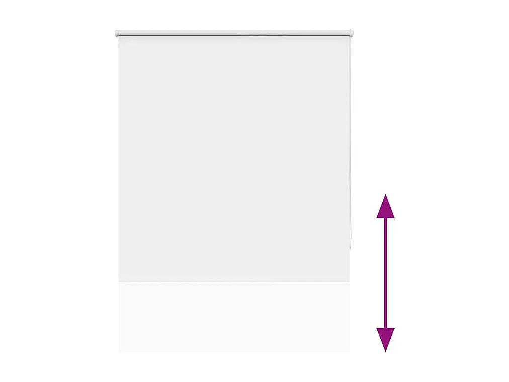 Estor Enrollable Opaco Blanco 110x230 cm Tela Ancho 105,7cm