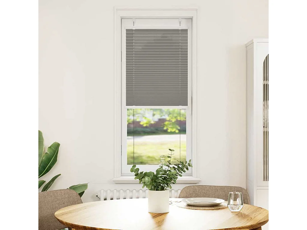 Store plissé anthracite 50x100 cm largeur du tissu 49,4 cm