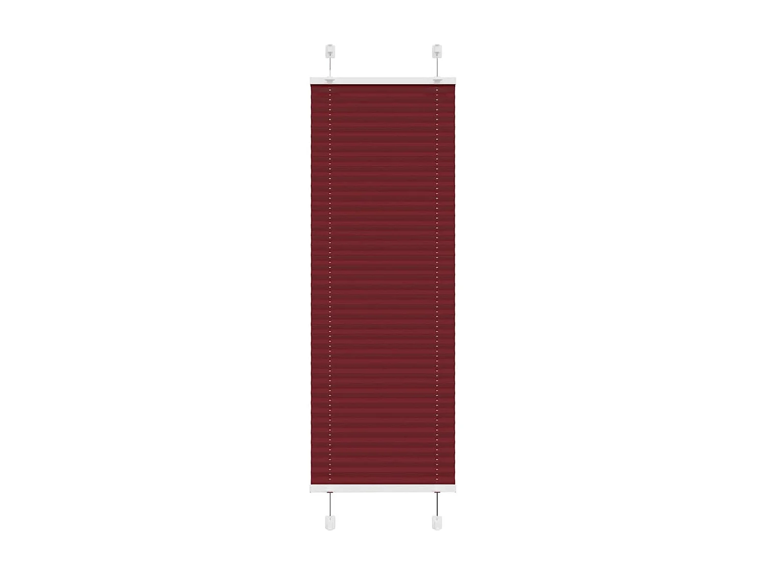 Store plissé rouge bordeaux 40x150 cm largeur du tissu 39,4 cm