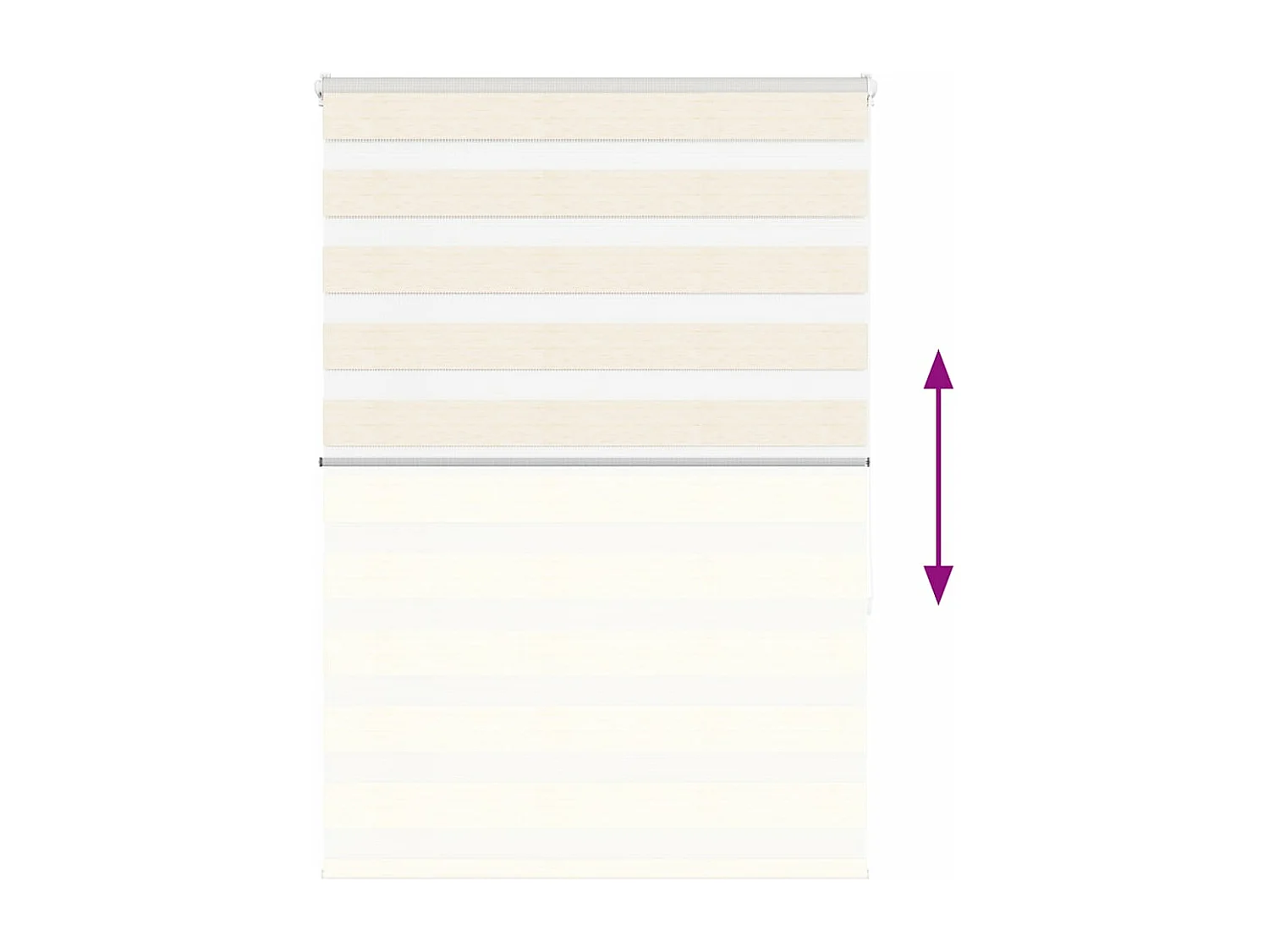 Store zèbre beige marbré largeur du tissu 90,9 cm polyester