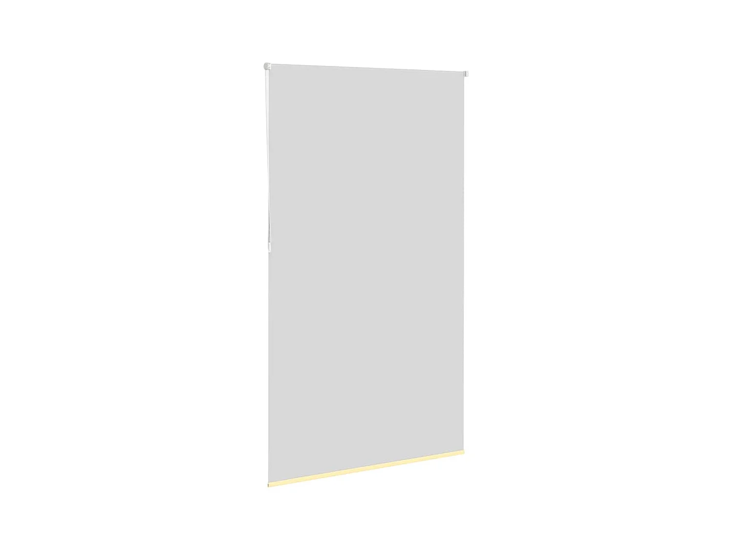 Store enrouleur occultant jaune largeur du tissu 121,6 cm