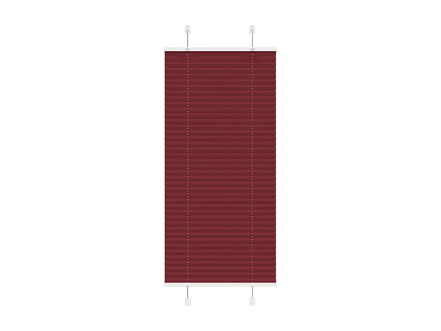 Store plissé rouge bordeaux 55x150 cm largeur du tissu 54,4 cm