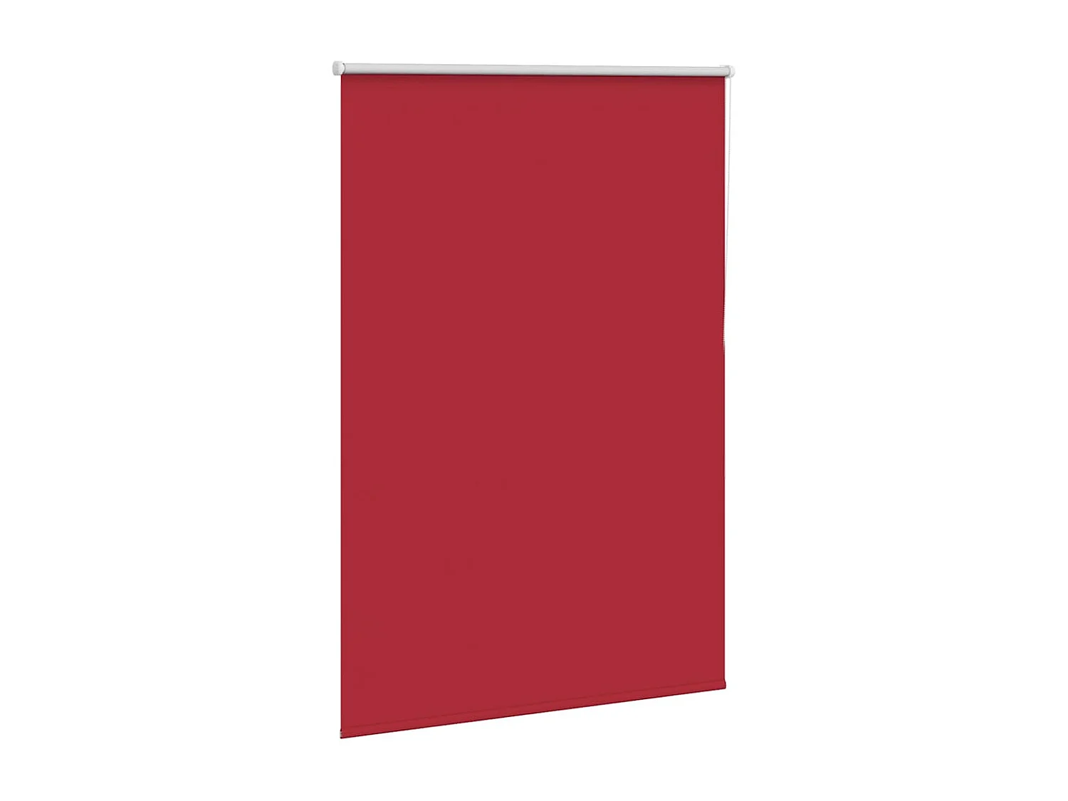Store enrouleur occultant rouge largeur du tissu 85,7 cm