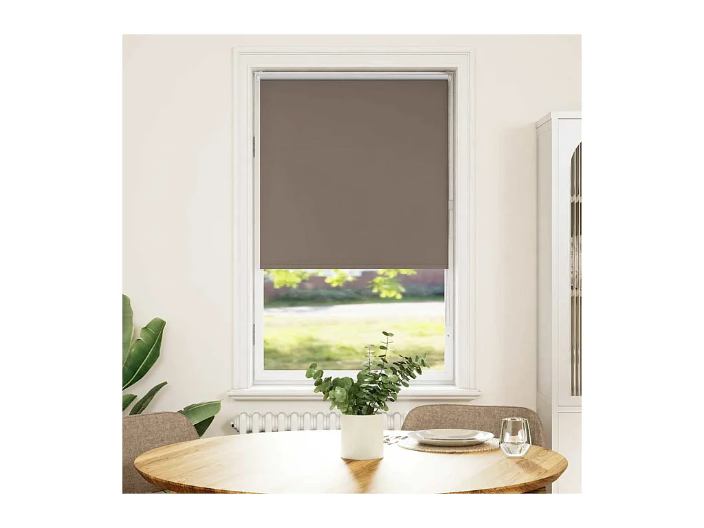 Store enrouleur occultant café 75x175cm largeur du tissu 70,7cm