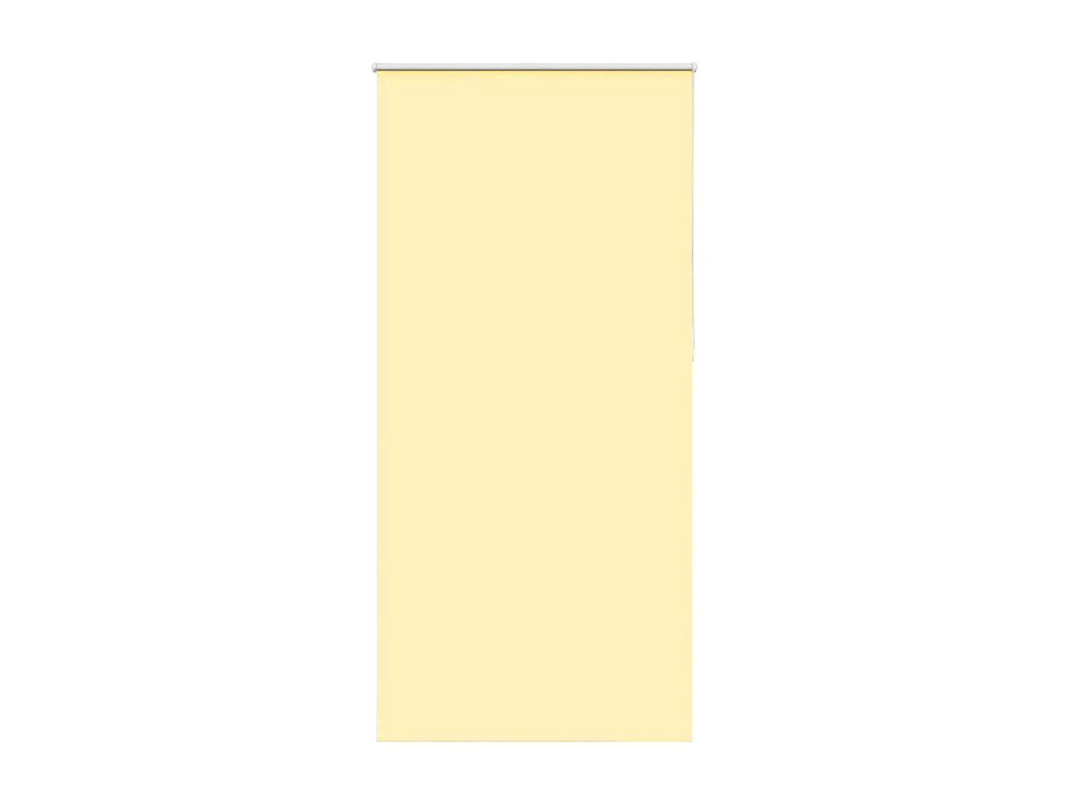 Store enrouleur occultant jaune largeur du tissu 90,7 cm
