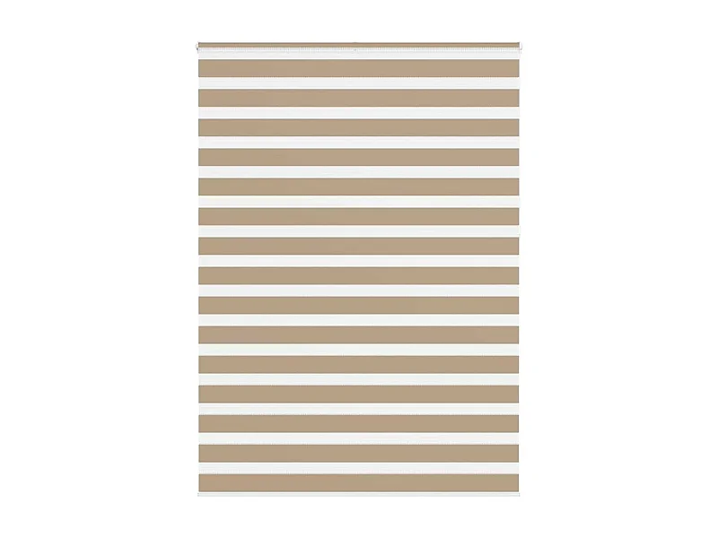 Store zèbre marron sable largeur du tissu 150,9 cm polyester