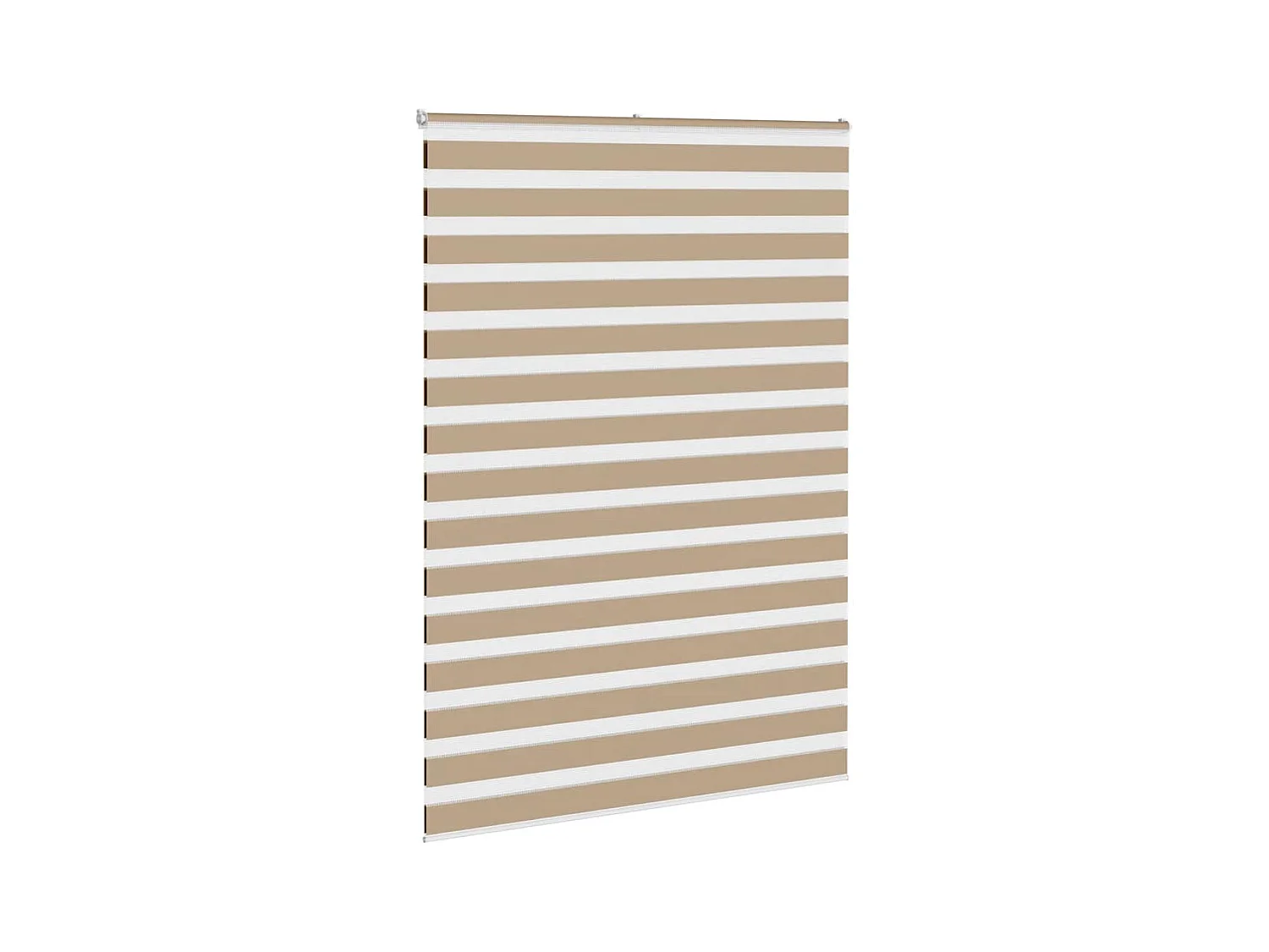 Store zèbre marron sable largeur du tissu 150,9 cm polyester