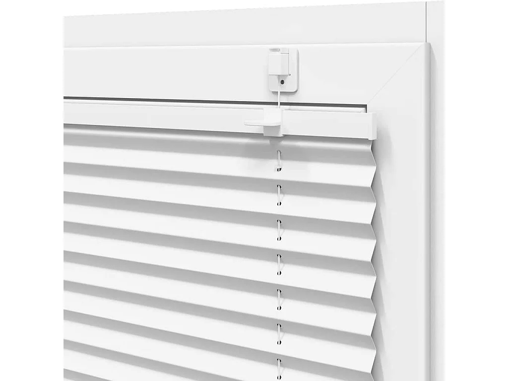 Branco Plissada Cega 60x150 cm Largura Tecido 59,4 cm Poliéster