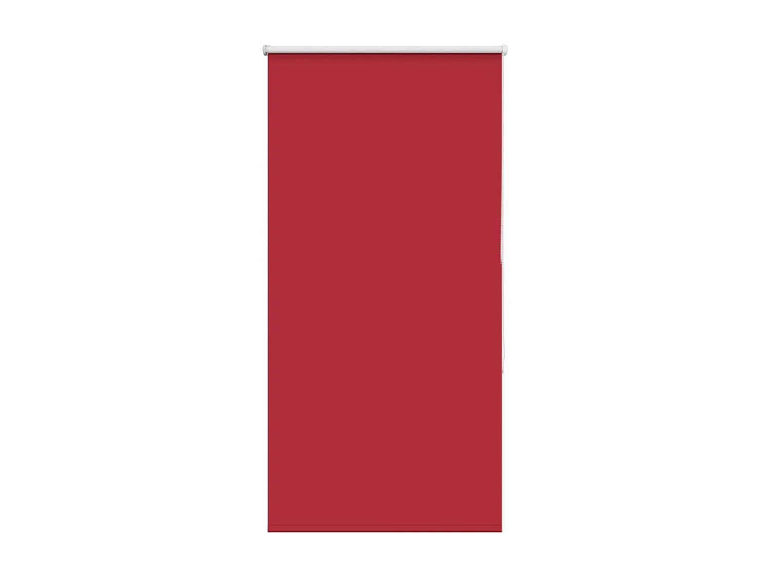 Store enrouleur occultant rouge largeur du tissu 65,7 cm
