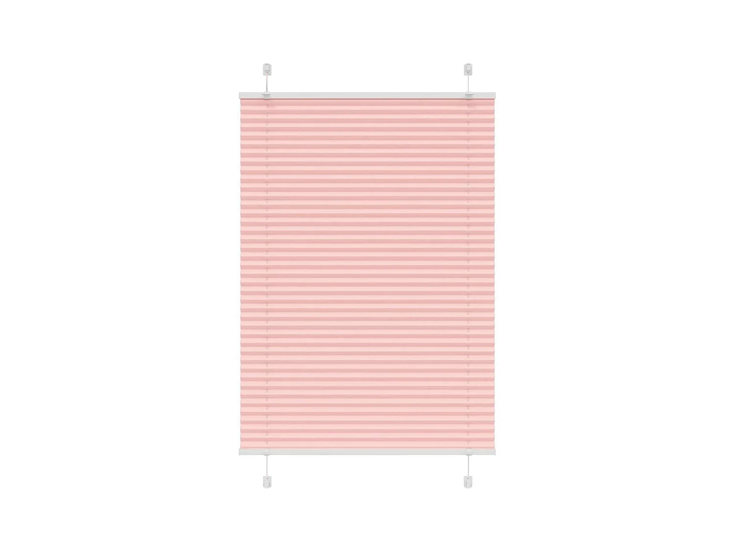 Store plissé rose 85x100 cm largeur du tissu 84,4 cm polyester