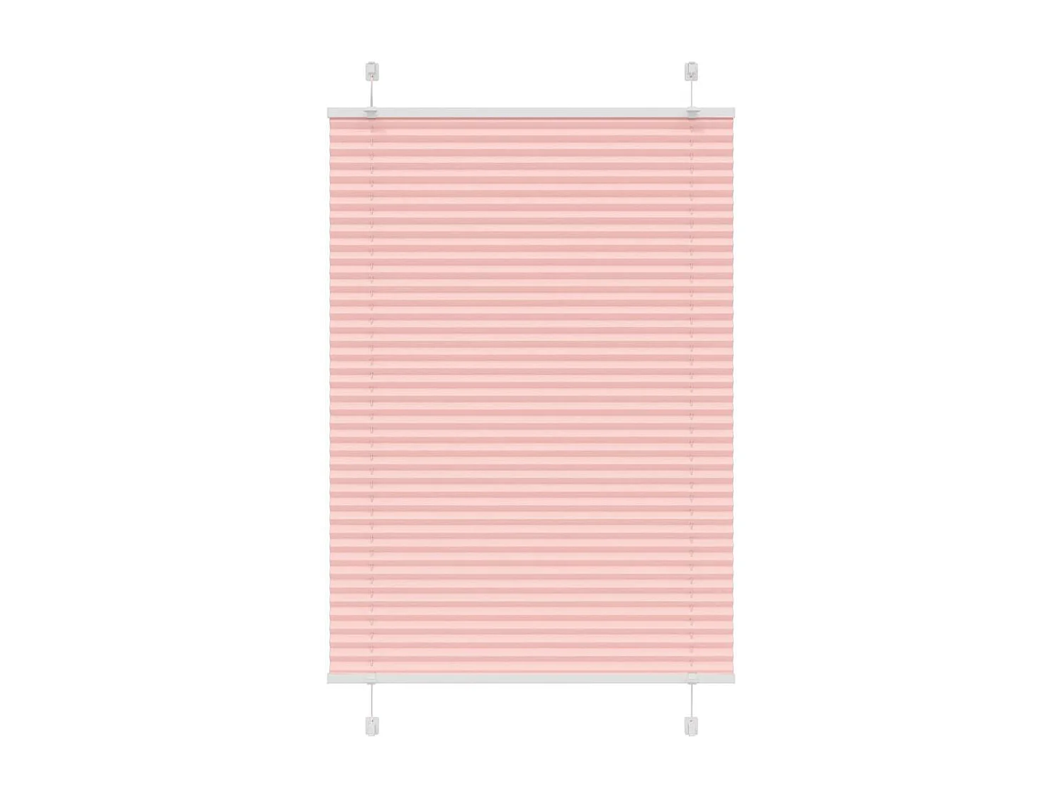 Store plissé rose 85x100 cm largeur du tissu 84,4 cm polyester