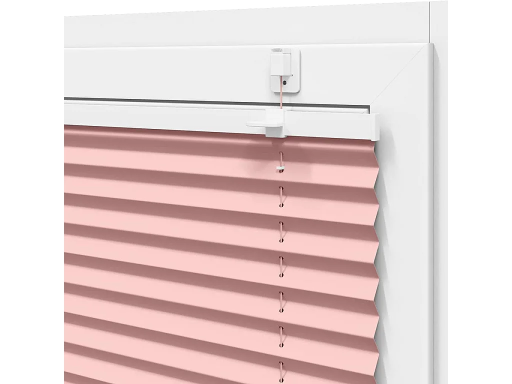 Store plissé rose 85x100 cm largeur du tissu 84,4 cm polyester