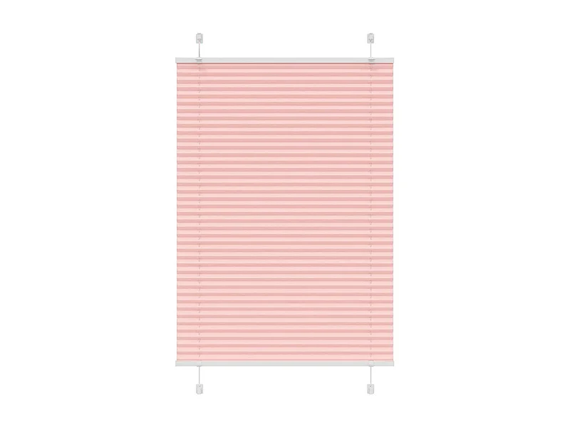 Plissé rolgordijn 85x100 cm stofbreedte 84,4 cm polyester roze