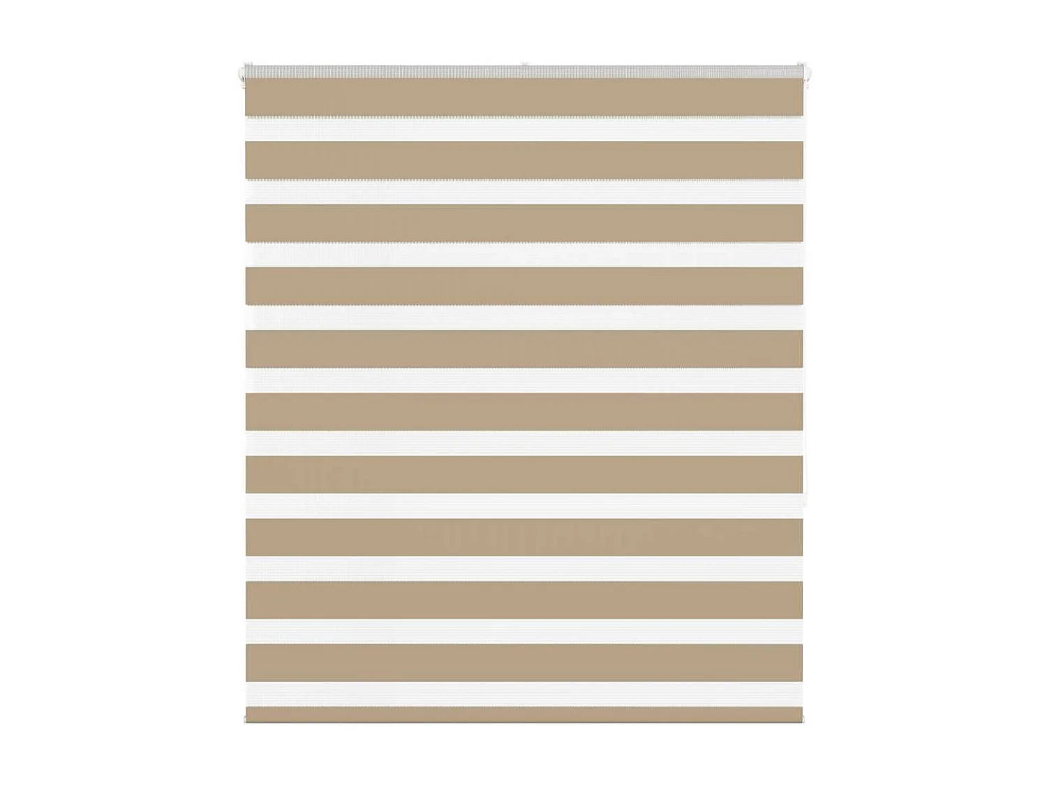 Store zèbre marron sable largeur du tissu 115,9 cm polyester