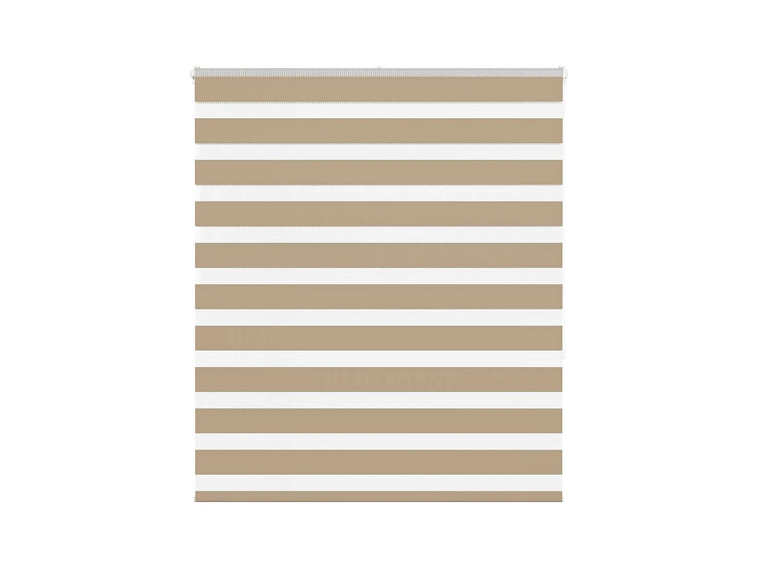 Store zèbre marron sable largeur du tissu 115,9 cm polyester